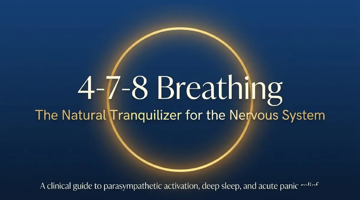 4-7-8 Breathing: The Natural Tranquilizer for the Nervous System Infographic 1