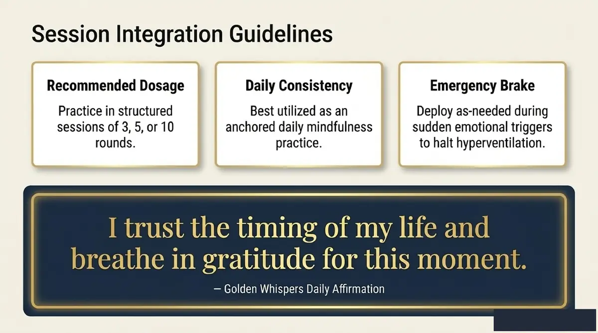 Session Integration Guidelines and Daily Manifestation Affirmation Infographic 7