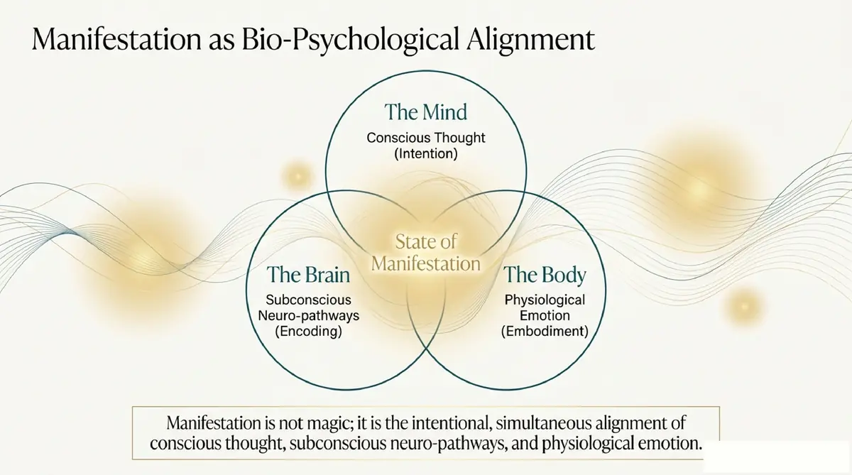 Manifestation as Bio Psychological Alignment Infographic 2