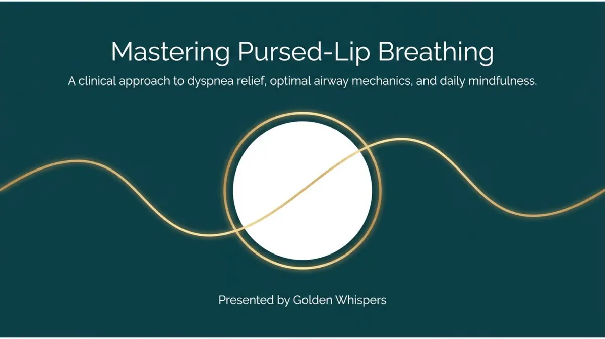 Pursed Lip Breathing Dyspnea Relief Guide Infographic 1